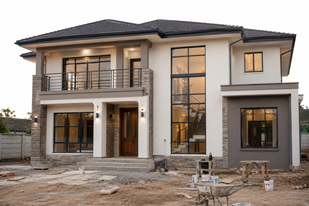 House Under Construction but almost complete